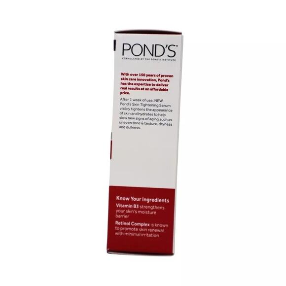 Ponds Rejuveness Skin Tightening Serum B3 + Retinol 1.7 oz Firming Anti Aging - Picture 2 of 4